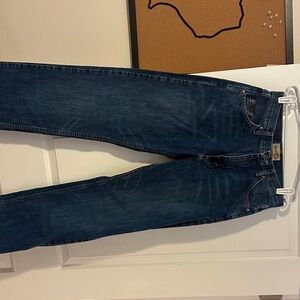 Wrangler Men's Dark Blue Bootcut Jeans